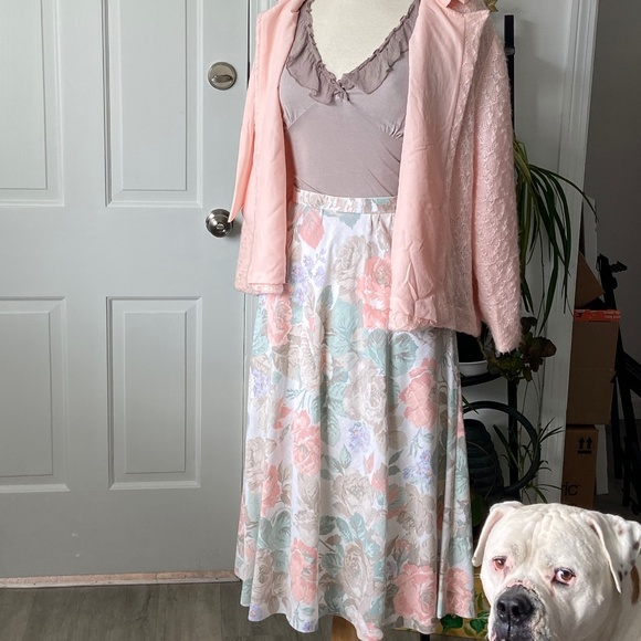 Pastel Cottagecore Floral Skirt - Picture 6 of 6